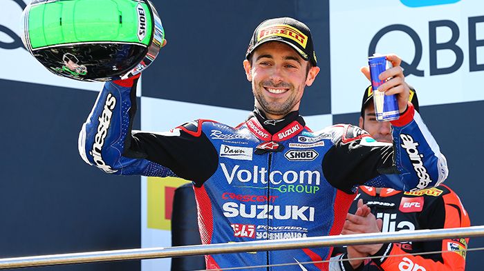 Πρώτη νίκη της Suzuki στο WSBK από το 2010! Συγχαρητήρια στη Voltcom Crescent Su Πρώτη νίκη της Suzuki στο WSBK από το 2010! Συγχαρητήρια στη Voltcom Crescent Suzuki, και στον Eugene Laverty.